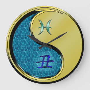 Pisces & Metal Ox Large Clock