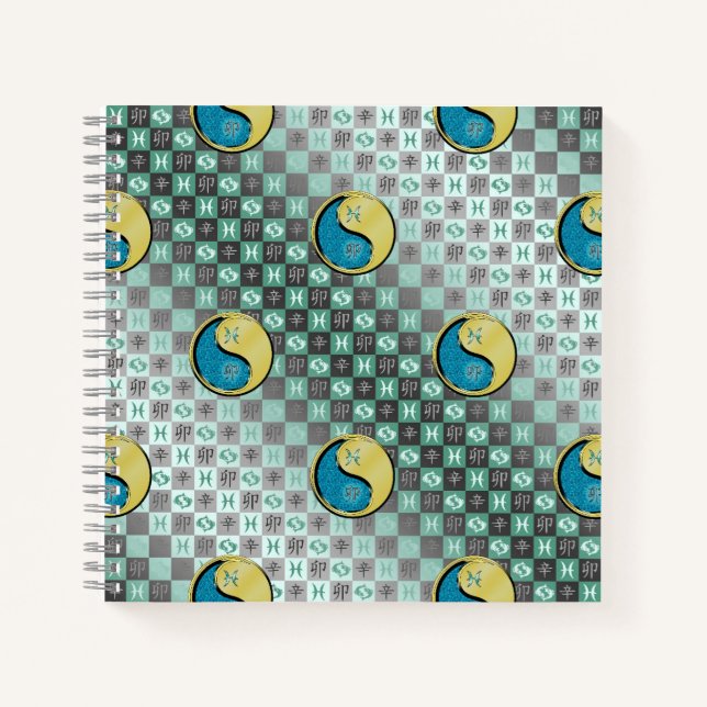 Pisces & Metal Rabbit Notebook (Front)