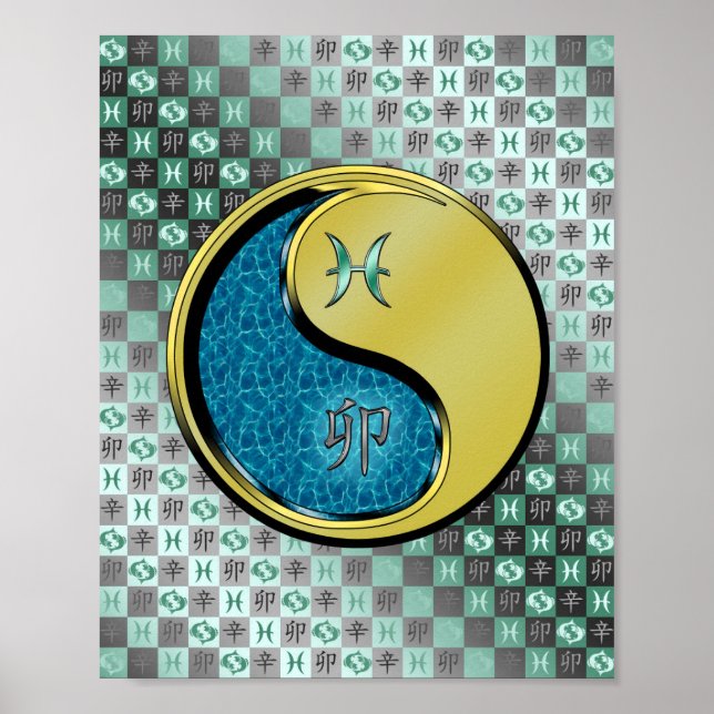 Pisces & Metal Rabbit Poster (Front)