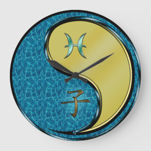 Pisces & Metal Rat Large Clock