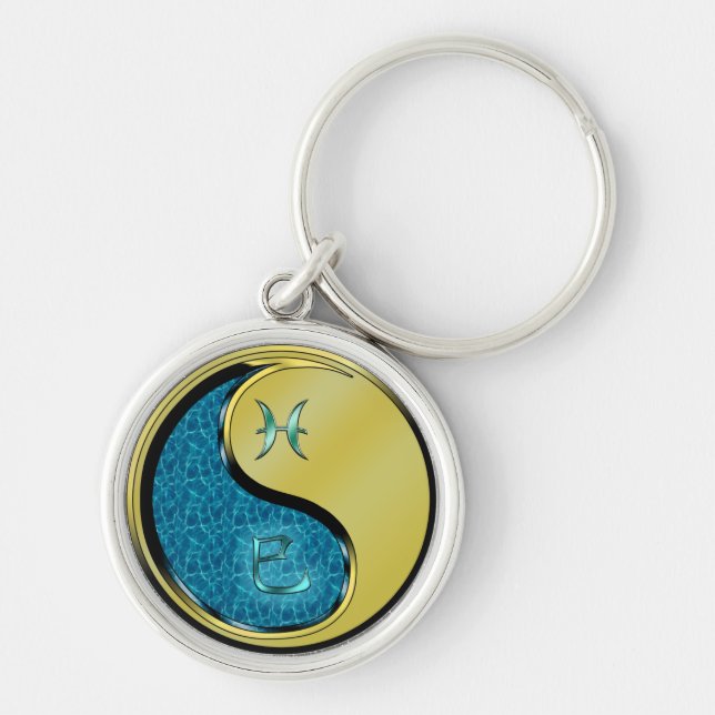Pisces & Metal Snake Key Ring (Front)