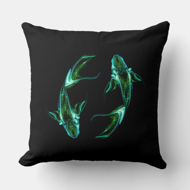 Pisces – Minimalist Zodiac Decorative Pillow (Front)