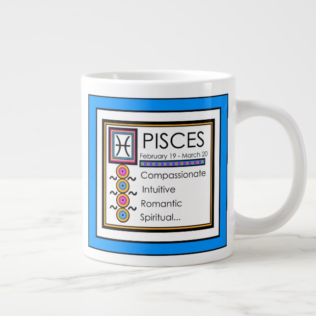 Pisces Personality Traits 20oz. Jumbo Mug (Right)