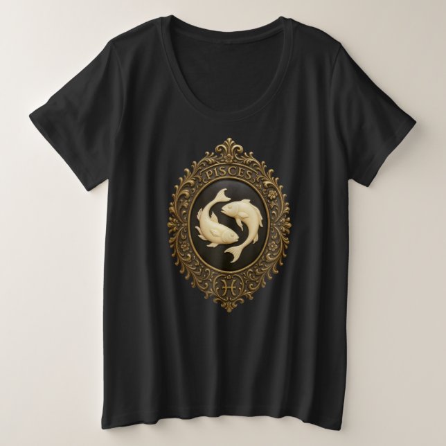 Pisces/ Pick your size  Plus Size T-Shirt (Design Front)