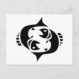 pisces postcard