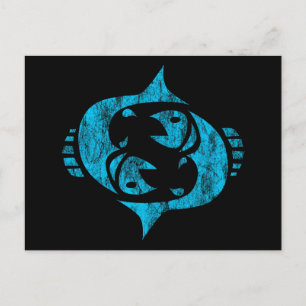 pisces postcard