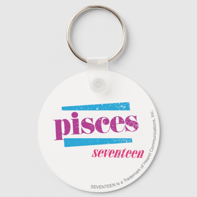 Pisces Purple Key Ring (Front)