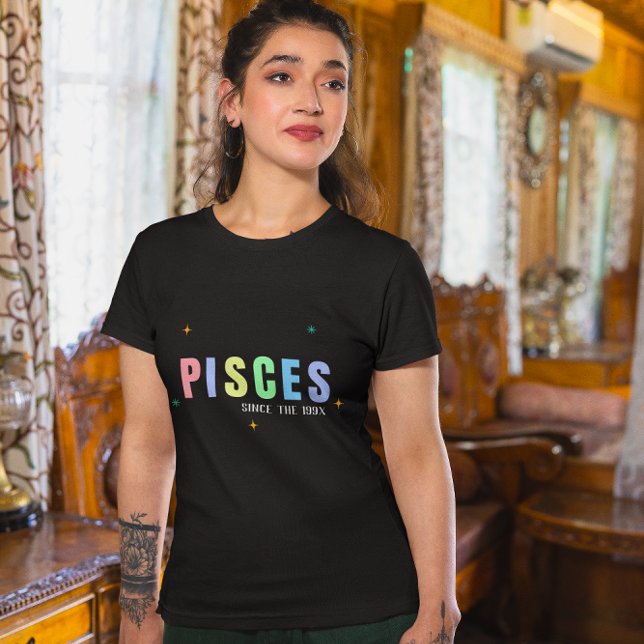Pisces Sign Custom  Birthday T-Shirt (Creator Uploaded)