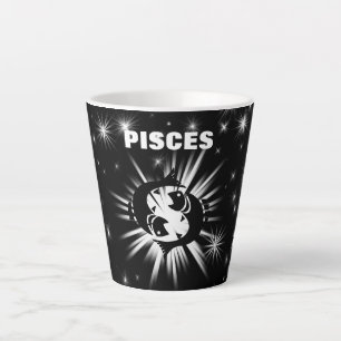 Pisces sign latte mug