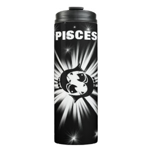 Pisces sign thermal tumbler