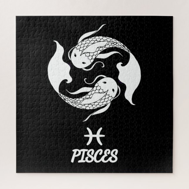 Pisces Silhouette Jigsaw Puzzle (Vertical)