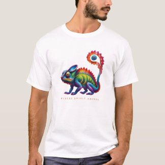 Pisces Spirit Animal Chameleon Alebrije Male T-Shirt