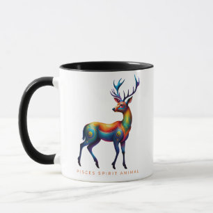 Pisces Spirit Animal Deer Alebrije Mug
