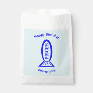 Pisces Star Sign Fish Custom Favour Bags