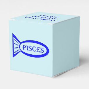 Pisces Star Sign Fish Custom Favour Box