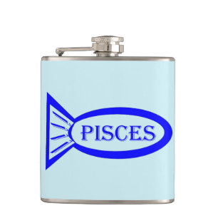 Pisces Star Sign Fish Flask