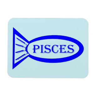 Pisces Star Sign Fish Magnet