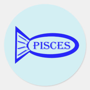 Pisces Star Sign Fish Stickers