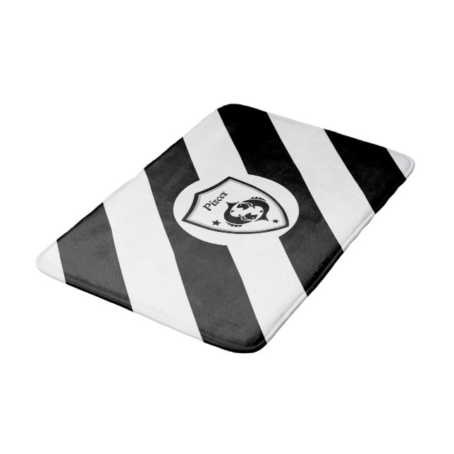 Pisces symbol       bath mat (Angled)