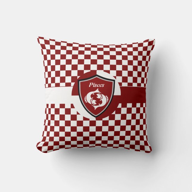 Pisces symbol  cushion (Front)