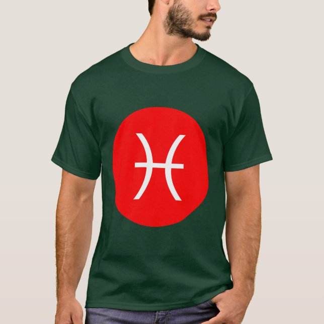 Pisces Symbol T-Shirt (Front)
