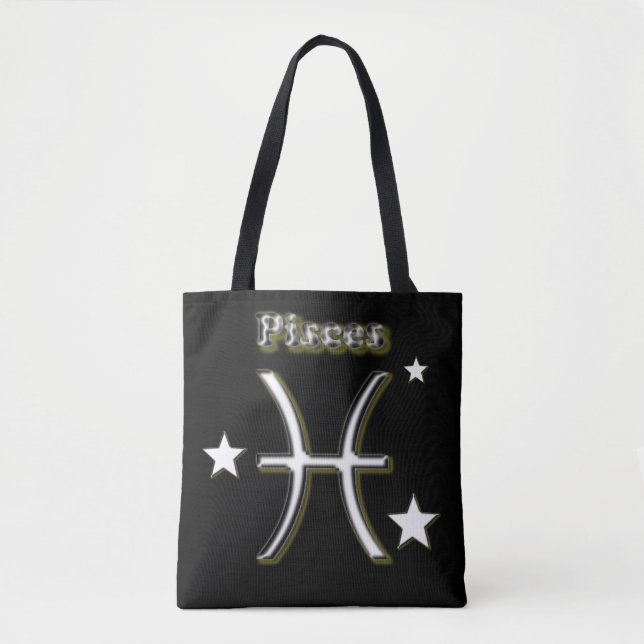 Pisces symbol tote bag (Front)