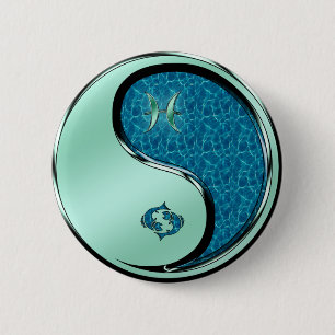 Pisces the Fish 6 Cm Round Badge