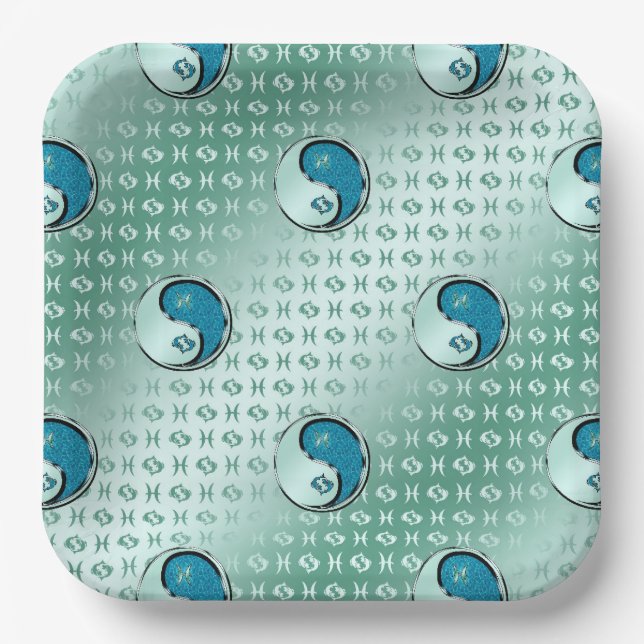 Pisces the Fish Paper Plate (Front)