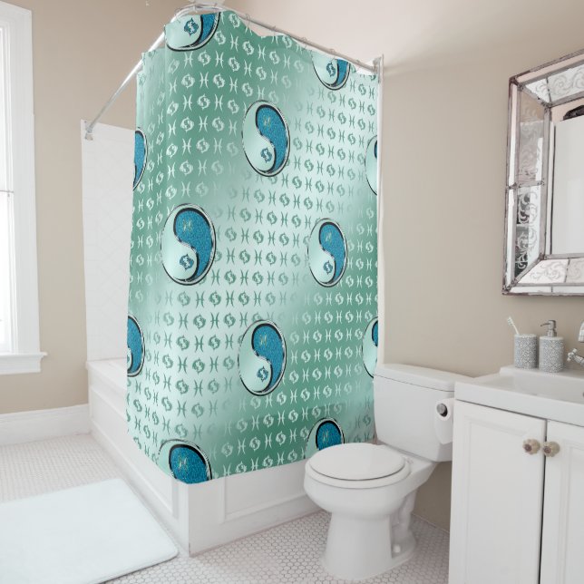 Pisces the Fish Shower Curtain (In Situ)
