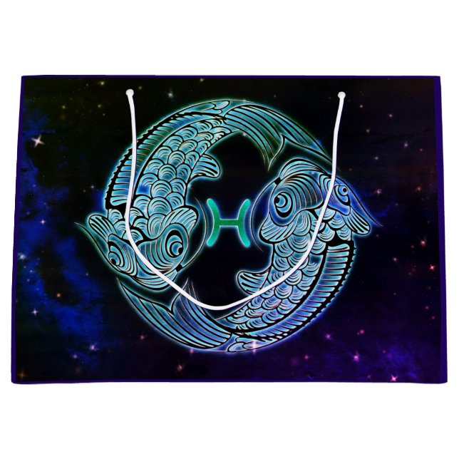 pisces the fish zodiac gift bag (Front)