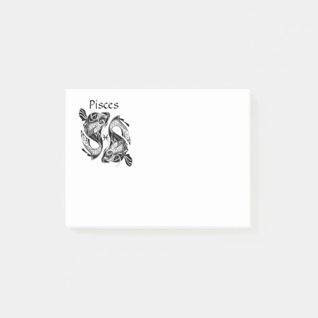 Pisces the Fish Zodiac Symbol and Sign Post-it Notes (Front)