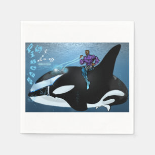 Pisces Theme birthday party favour Paper Napkin