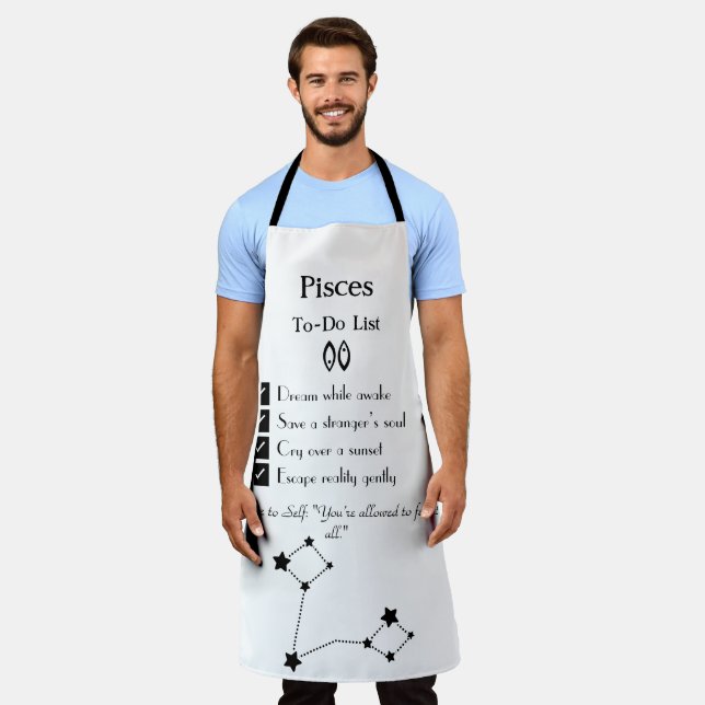 Pisces – To-Do List Apron (Worn)