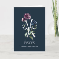 Pisces Traits Birthday Card