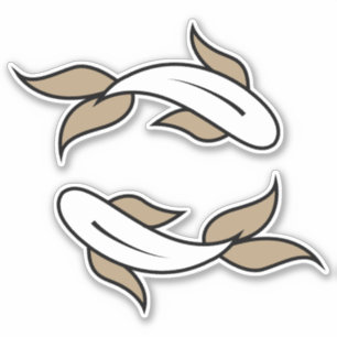 Pisces twin fish water sign astrological symbol