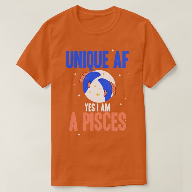 Pisces Unique T-Shirt (Design Front)