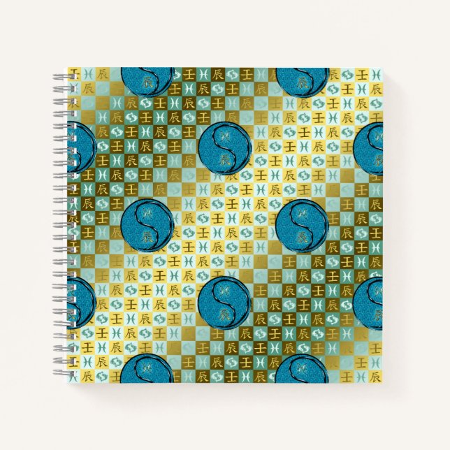 Pisces & Water Dragon Notebook (Front)