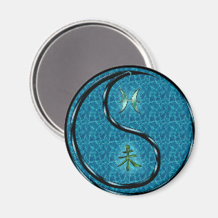 Pisces & Water Goat Magnet