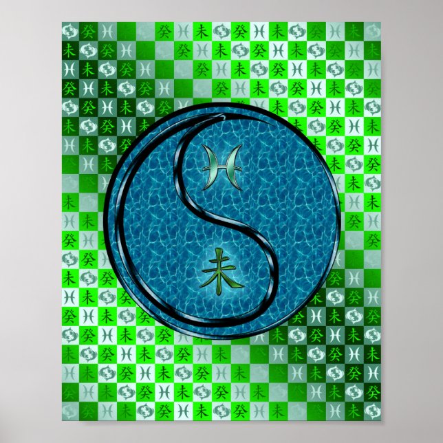 Pisces & Water Goat Poster (Front)