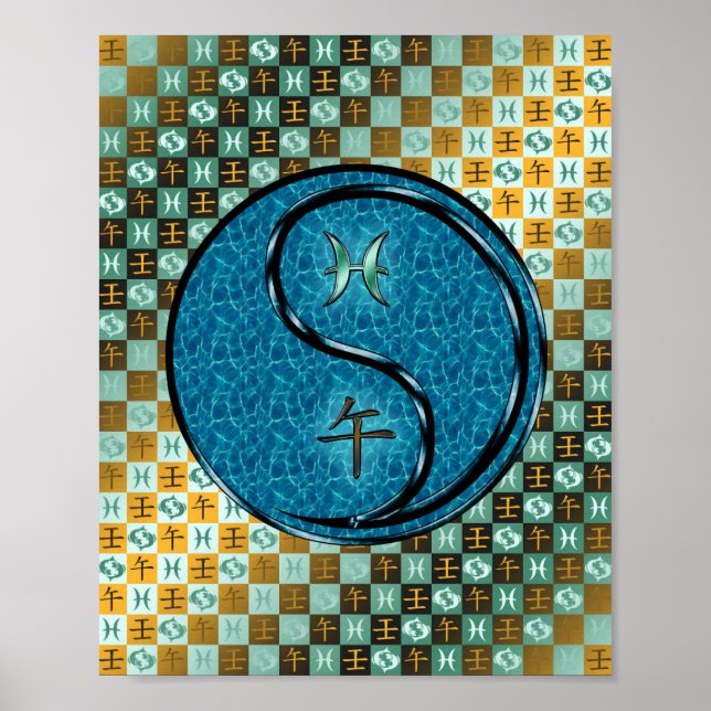 Pisces & Water Horse Poster (Front)