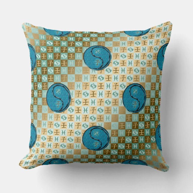 Pisces & Water Rat Cushion (Front)