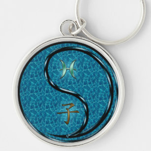 Pisces & Water Rat Key Ring