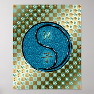 Pisces & Water Rat Poster
