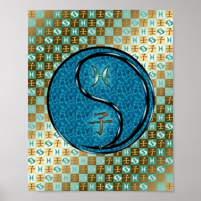 Pisces & Water Rat Poster (Front)