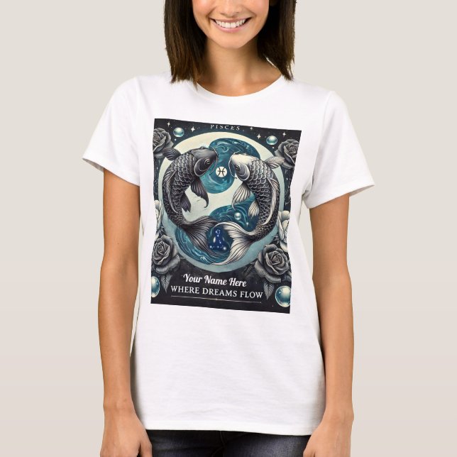 Pisces “Where Dreams Flow” T-Shirt (Front)