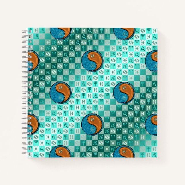 Pisces & Wood Dog Notebook (Front)
