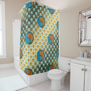 Pisces & Wood Horse Shower Curtain