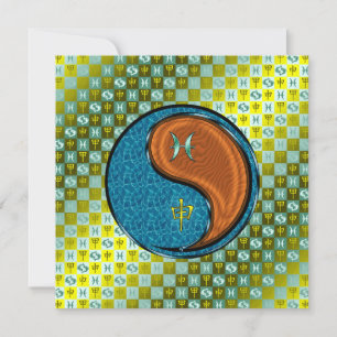 Pisces & Wood Monkey Card