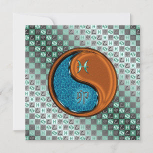 Pisces & Wood Rabbit Card
