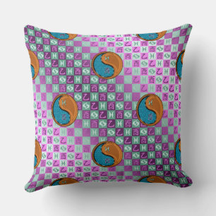 Pisces & Wood Rooster Cushion